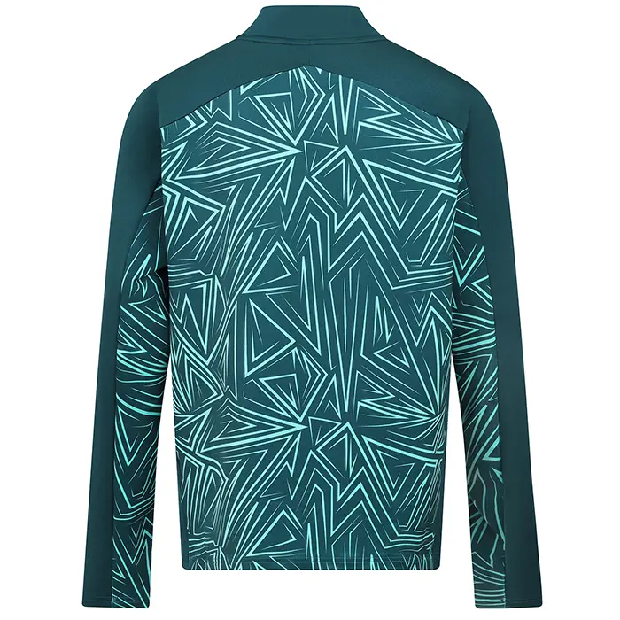 Wolverhampton Wanderers Fan Shop | 2025-26 Away Pre Match 1/4 Zip – Dark Green Junior Collection Official Wolves Fan Gear